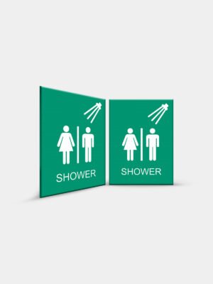 ADA All Gender Shower Signs